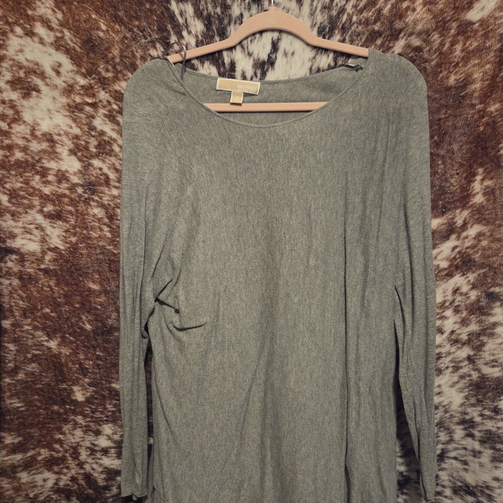 Michael Kors  Gray Long Sleeve Women's Top